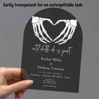 Bis zum Tod Skeleton Hände Arch Black Wedding