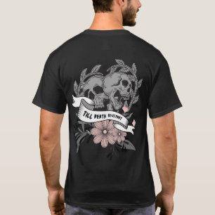 Bis zum Tod, Teil I, graurosa Schädel Blume T T-Shirt