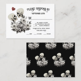 Bis zum Tod, Teil Skeleton Couple Floral UAWG Visitenkarte