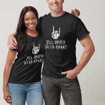 Bis zum Tod trennen wir das gotische Skelett von d T-Shirt<br><div class="desc">Future Mrs. Gothic Skeleton Heart Bride</div>