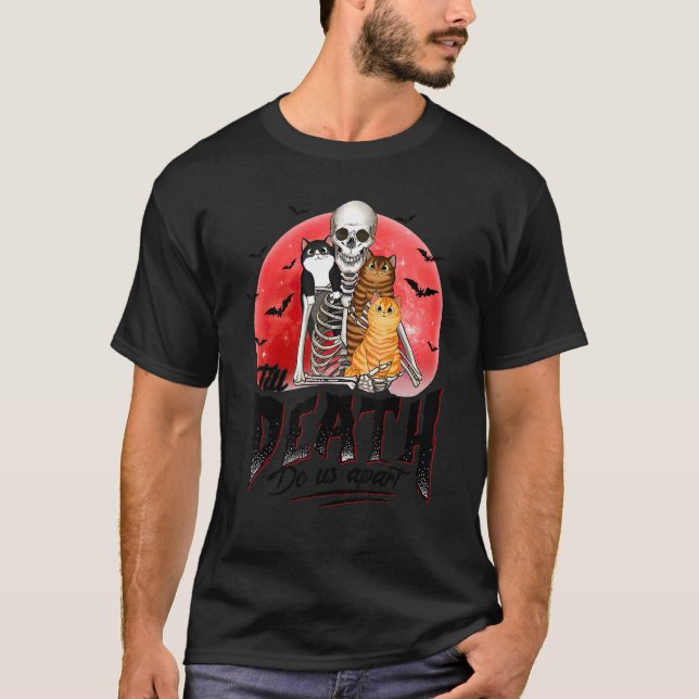Bis zum Tod tun uns abseits Skelettkatzes T-Shirt (Vorderseite)