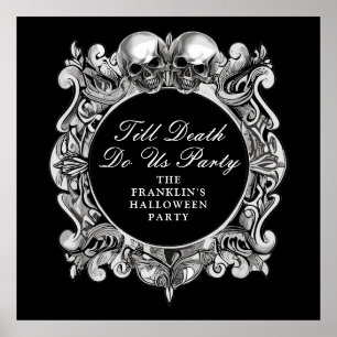 Bis zum Tod tun uns Halloween-Party willkommen Poster