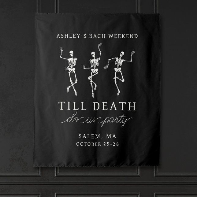 Bis zum Tod tun uns Party Bachelorette Wochenende Wandteppich (Von Creator hochgeladen)