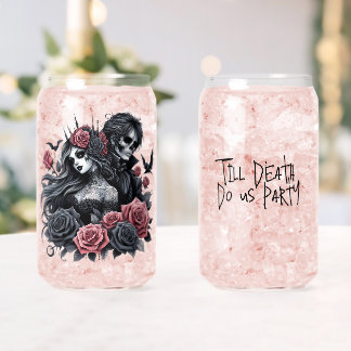 Bis zum Tod tun uns Party Braut und Erbe Dosenglas