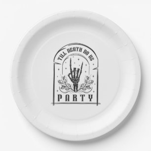 Bis zum Tod tun uns Party Geschenke Retro Bachelor Pappteller