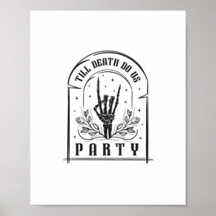 Bis zum Tod tun uns Party Geschenke Retro Bachelor Poster
