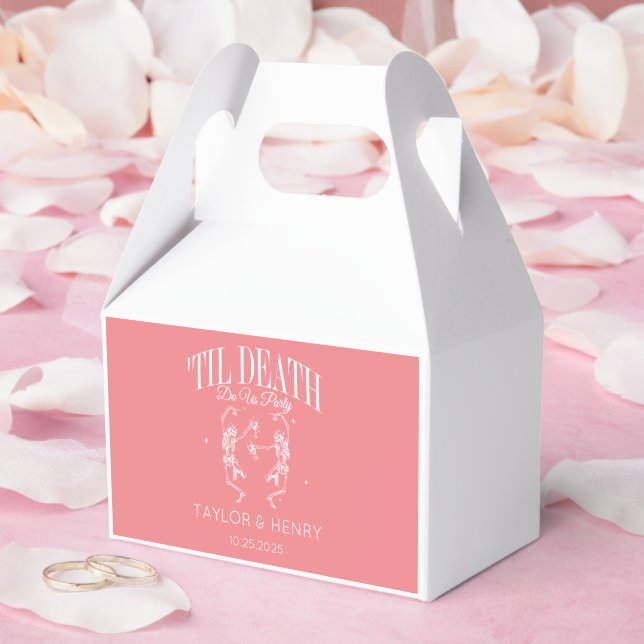 Bis zum Tod tun uns Party maßgeschneiderte Hochzei Geschenkschachtel (Hochzeit)