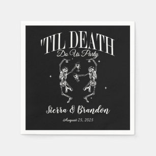 Bis zum Tod tun uns Party Personalisiert Hochzeit Serviette
