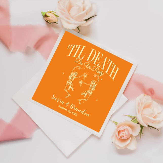 Bis zum Tod tun uns Party Personalisiert Hochzeit  Serviette (Von Creator hochgeladen)