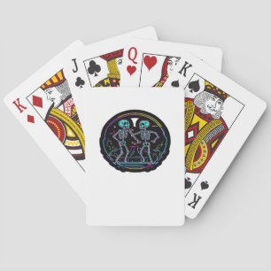 Bis zum Tod tun uns Party Skelettentanz Party Klas Spielkarten