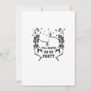 Bis zum Tod tun uns Party Skelettin Bridesmaid Feiertagskarte