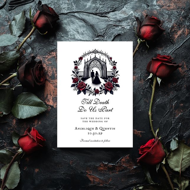 Bis zum Tod tun uns Teil Elegant Save the Date geh Einladung (Von Creator hochgeladen)