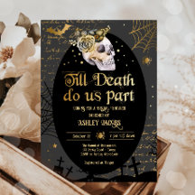 Bis zum Tod tun uns Teil Halloween Paare Dusche