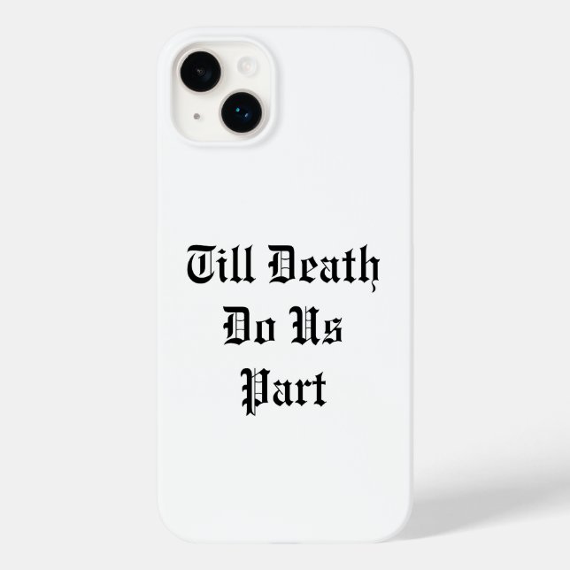 Bis zum Tod tun uns Teil iPhone Case - weiß (Rückseite)