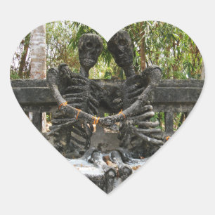 Bis zum Tod tun uns Teil ... Nong Khai, Thailand Herz-Aufkleber