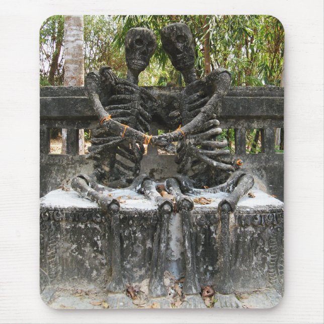 Bis zum Tod tun uns Teil ... Nong Khai, Thailand Mousepad (Vorne)