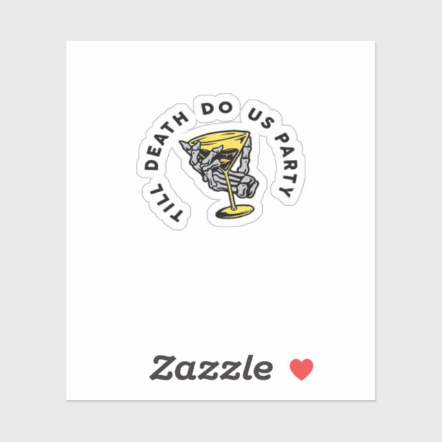 Bis zum Tod tun uns Teil Y Classic Funny Aufkleber (Blatt)