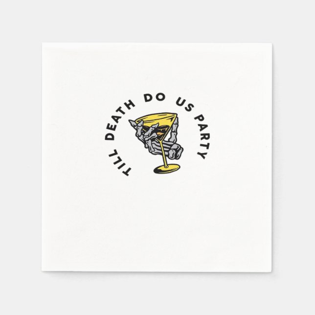Bis zum Tod tun uns Teil Y Classic Funny Serviette (Vorderseite)