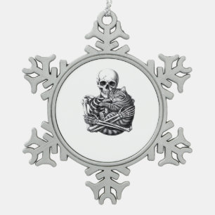 Bis zum Tod tun wir klassisch und teuer Schneeflocken Zinn-Ornament
