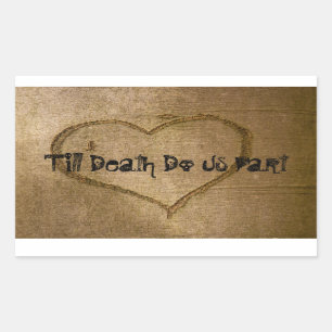 Bis zum Tod tun wir Teil Aufkleber Scully Schrifta