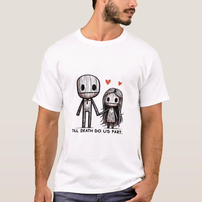 Bis zum Tod tun wir Teil Classic - Funny Wedding Q T-Shirt (Vorderseite)
