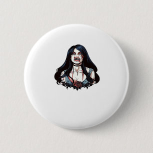 Bis zum Tod tun wir Teil Classic - Skelett Paar Button