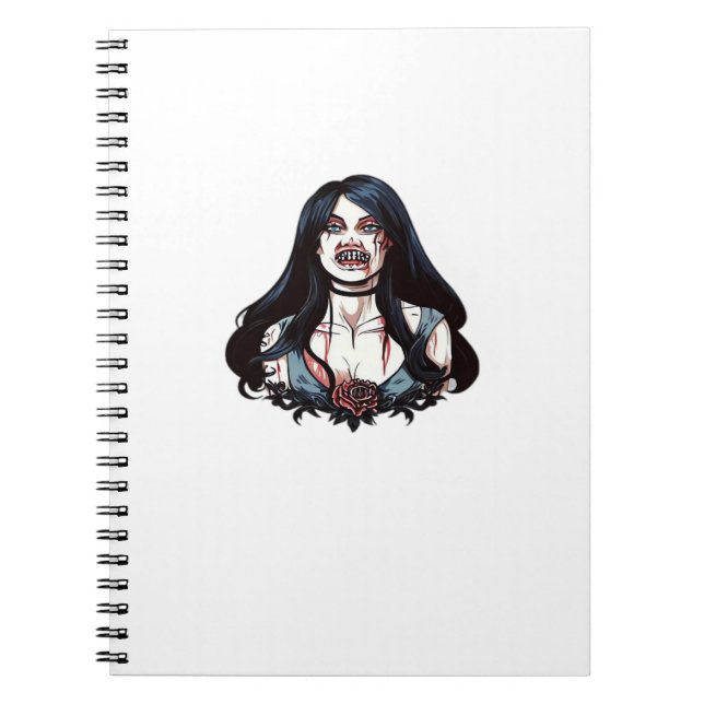 Bis zum Tod tun wir Teil Classic - Skelett Paar Notizblock (Vorderseite)