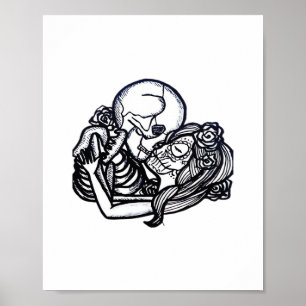 Bis zum Tod tun wir Teil Classic - Spooky Skeleton Poster