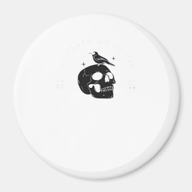 Bis zum Tod tun wir Teil Hochzeit klassisch Magnet (Vorne)