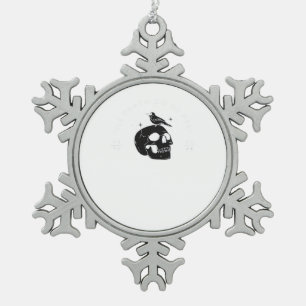 Bis zum Tod tun wir Teil Hochzeit klassisch Schneeflocken Zinn-Ornament