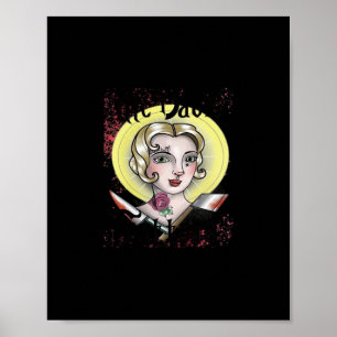 Bis zum Tod tun wir Teil klassisch - Vintag gotisc Poster