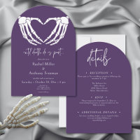 Bis zum Tode Skeleton Hand Arch Hochzeit zwei Seit