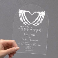 Bis zum Tode Skeleton Hände Arch Hochzeit
