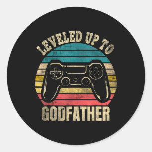Bis zum Videospiel von Godvater 1 Runder Aufkleber