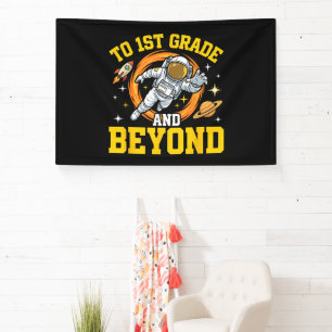 bis zur 1. Klasse und darüber hinaus Astronaut-Sch Banner