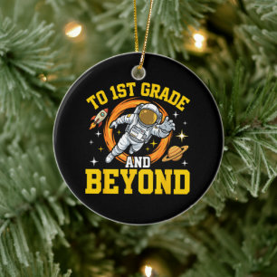 bis zur 1. Klasse und darüber hinaus Astronaut-Sch Keramik Ornament
