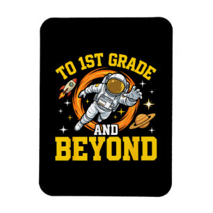 bis zur 1. Klasse und darüber hinaus Astronaut-Sch Magnet