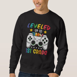 Bis zur 1. Stufe zurück zum Video-Gamer der Schule Sweatshirt