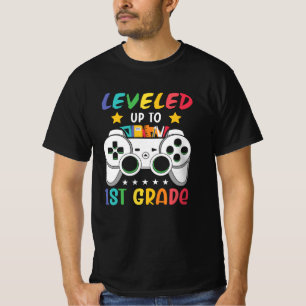 Bis zur 1. Stufe zurück zum Video-Gamer der Schule T-Shirt