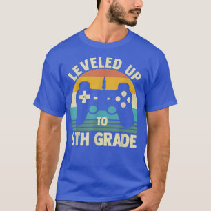 Bis zur 8. Stufe zurück zum Videospiel der Schule T-Shirt