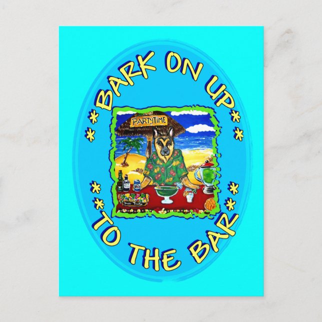 BIS ZUR BAR POSTKARTE (Vorderseite)