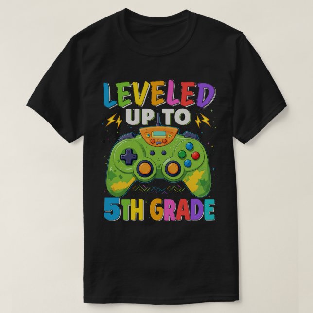 Bis zur fünften Klasse des Gamers zurück in die Sc T-Shirt (Design vorne)