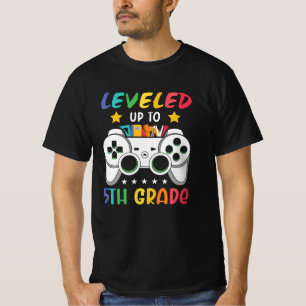 Bis zur fünften Stufe des Videospiels in der Schul T-Shirt