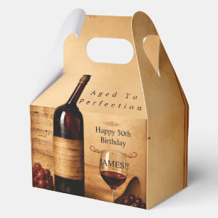 Bis zur Perfektion gereifte Vintage-Wein-Geburtsta Geschenkschachtel