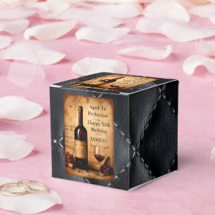 Bis zur Perfektion gereifte Vintage-Wein-Geburtsta Geschenkschachtel