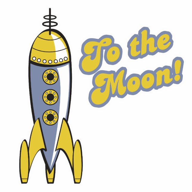 bis zur Retrorakete Fotoskulptur Ornament (Vorne)