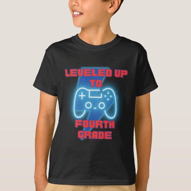 Bis zur vierten Klasse des Gamers zurück in die Sc T-Shirt (Vorderseite)