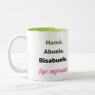 Bisabuela Pregnancy Ankündigung Zweifarbige Tasse