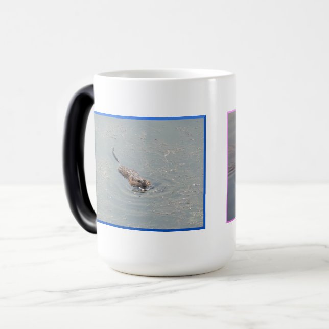 Bisamratten-Metamorphose-Tasse Verwandlungstasse (Vorderseite Links)