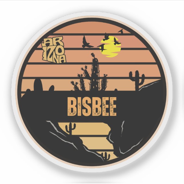 Bisbee, Arizona Aufkleber (Vorderseite)